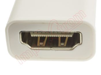 Cable adaptador blanco-blanca de Displayport a HDMI dispositivos Mac